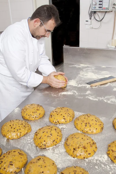 Pasticceria Lo chef prepara gli ingredienti — Foto Stock