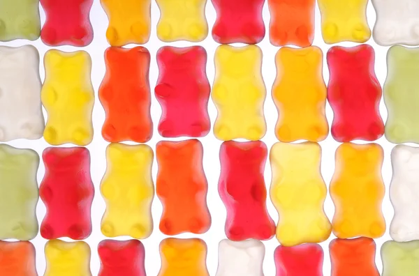Gruppo di orsetti gommosi colorati — Foto Stock