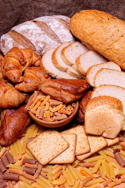 Different bread arranged on table — Stock Photo, Image