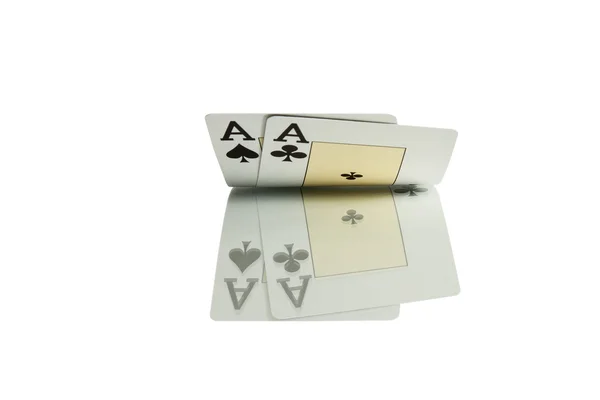 Poker aces cards casino — Stock Photo, Image