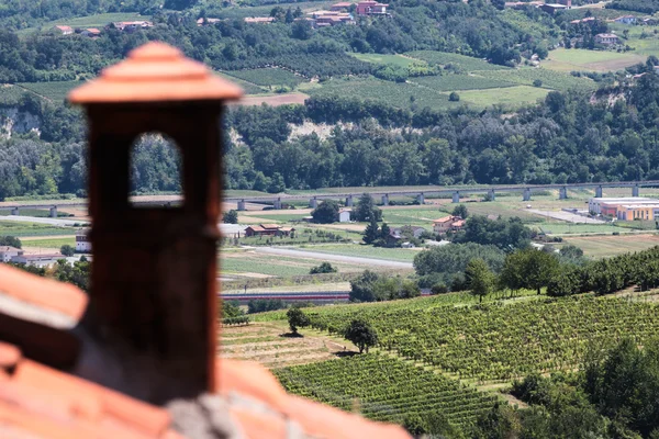 Regione vinicola d'Italia, vista sul tetto — Foto Stock