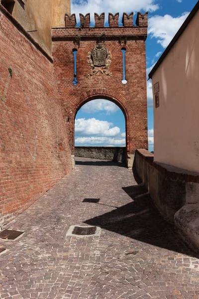 Barolo village castle, Italy — Stock Photo, Image