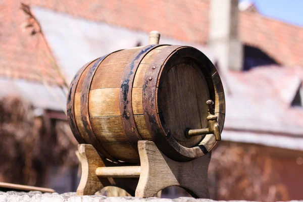 Eski bira varil — Stok fotoğraf