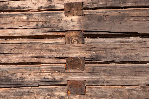 Pared de madera de una casa —  Fotos de Stock