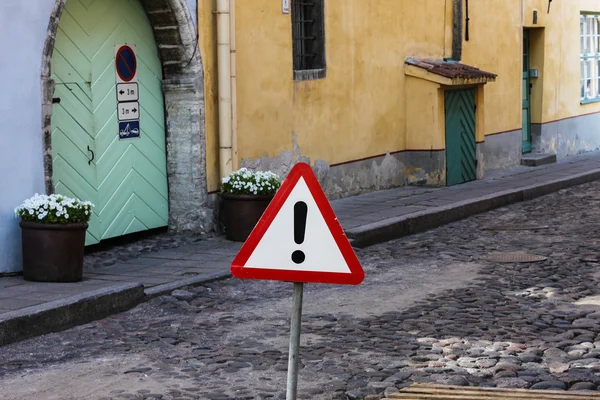 Road sign other danger — Stock Photo, Image