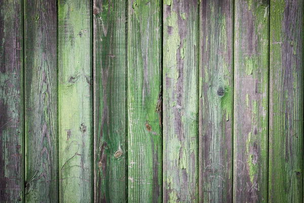 Groen geschilderde houten achtergrond — Stockfoto