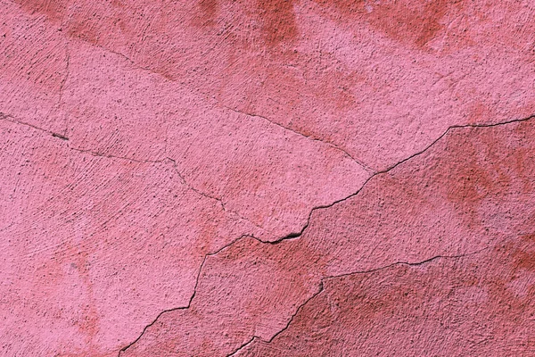 ひびの入った紫の壁テクスチャ背景 — ストック写真