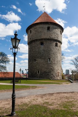 Old baastion tower in Tallinn clipart