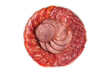 salchichon ve chorizo sosis tabakta