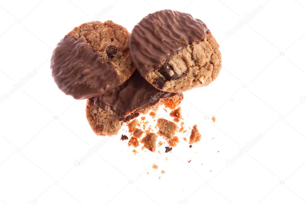 Cookies with crumbs