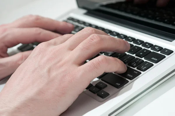 stock image Computer and hand