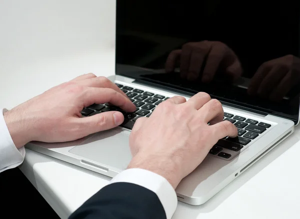 stock image Computer and hand