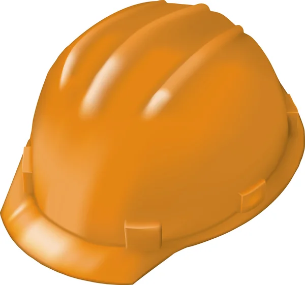 Budowa twardy kapelusz na białym tle — Wektor stockowy