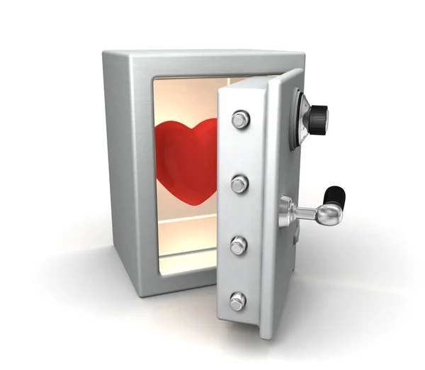 stock image Safe with heart