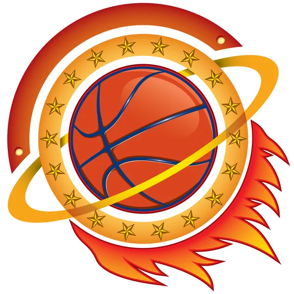 Basketbal team logo — Stockvector