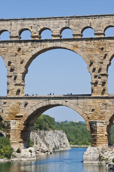 El Aquaducto Romano - Pont du Gard — Foto de Stock