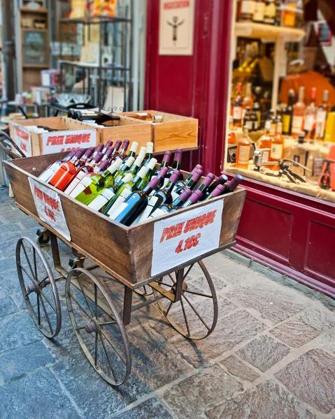 stock image Wine shop in Uzes France