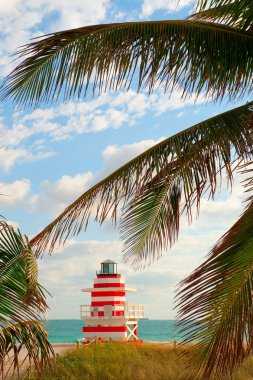 Miami Beach Life Guard Shack clipart