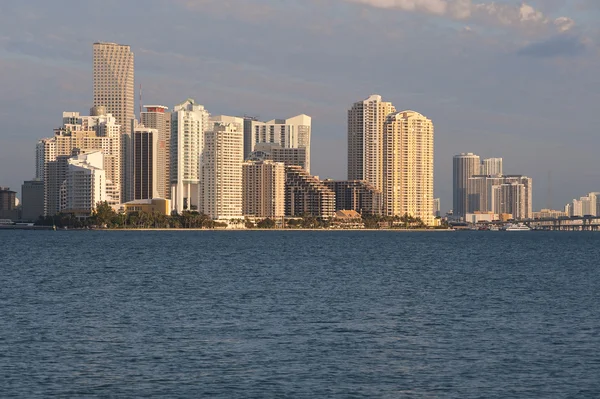 Miami skyline von key biscayne — Stockfoto