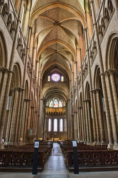 Interieur van st. john's kathedraal van lyon — Stockfoto