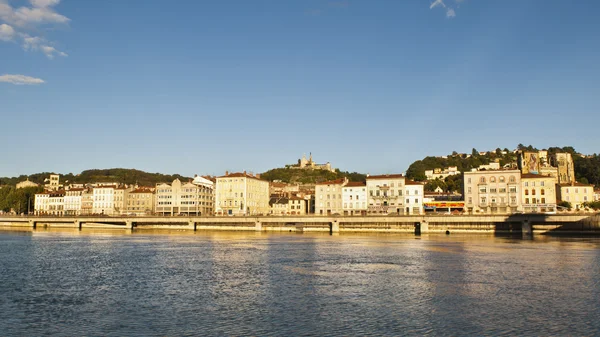 Vienne France and Rhone RIver — Stock Photo, Image