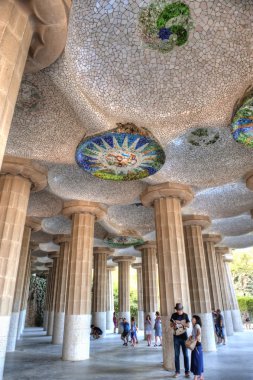 Park Guell by Antonio Gaudi clipart