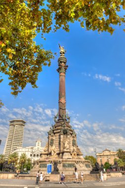 Monument to Christopher Columbus clipart