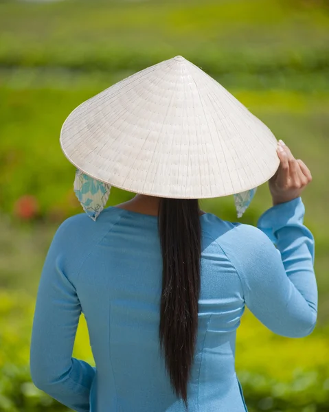 Vietnamese Woman at My Tho City — Stock Photo, Image