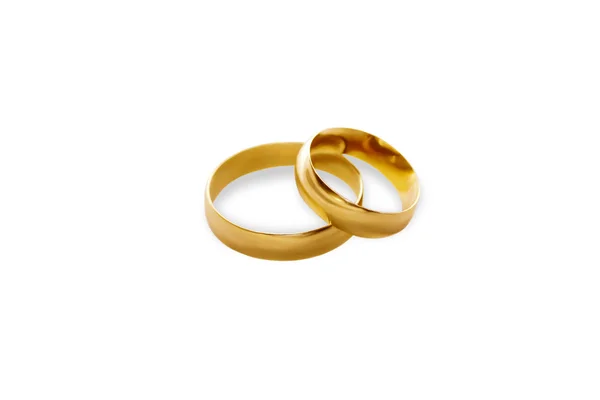Anéis de casamento (isolados ) — Fotografia de Stock