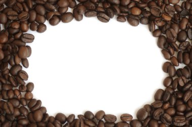 Coffee beans frame clipart