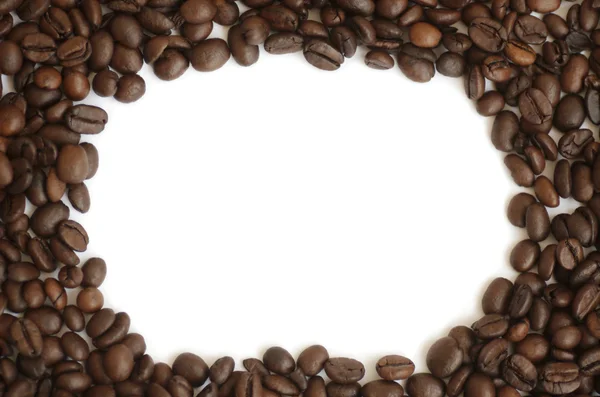 Kahve çekirdekleri çerçeve — Stok fotoğraf