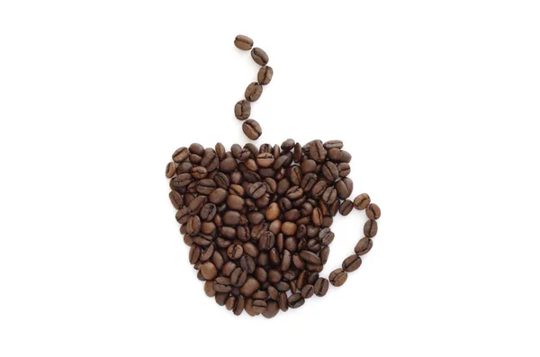 Filiżankę kawy (na białym tle) — Zdjęcie stockowe