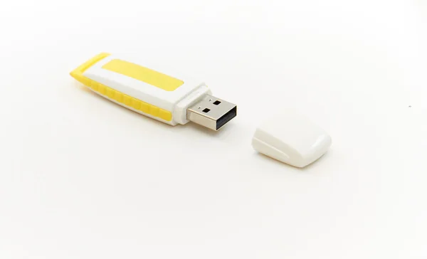 Yellow USB Drive — Stock Photo, Image