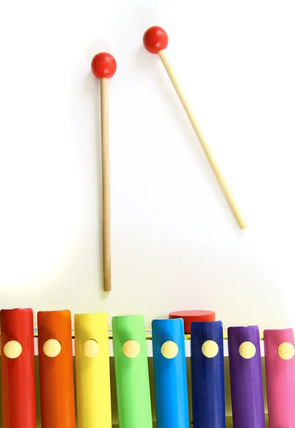 stock image Colorful, Wooden Xylophone with Mallet