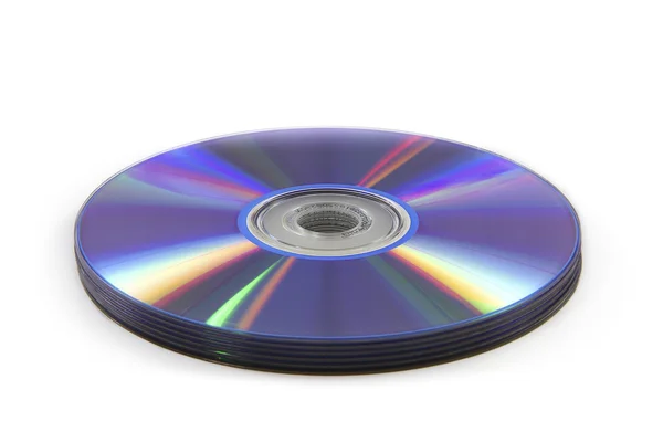 CD / DVD colorido refletido — Fotografia de Stock
