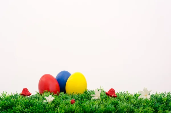 Easter eggs meadow — Stock Photo, Image