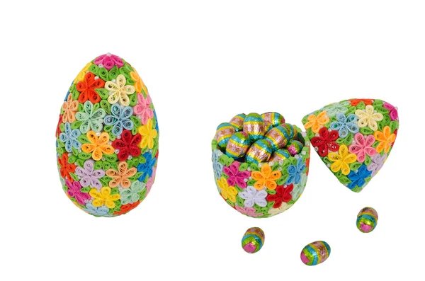 Quilling easter eggs — Stock Photo, Image
