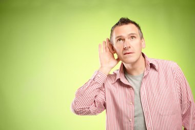 Listening Man clipart