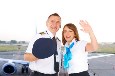 Flight crew clipart