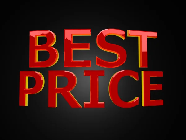 Best price on black — Stock Photo, Image