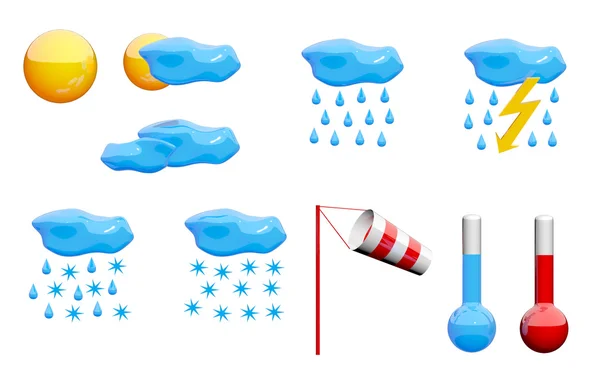 stock image Weather icons set