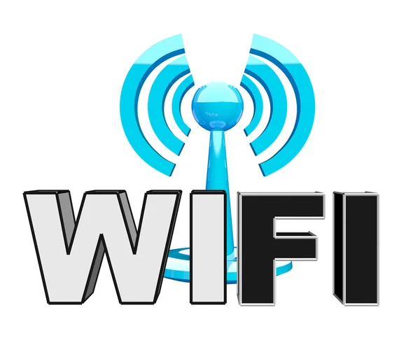 Современная икона WiFi (беспроводной) — стоковое фото
