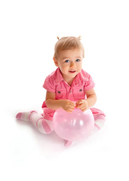 Cute baby with ballon — Stock Photo, Image