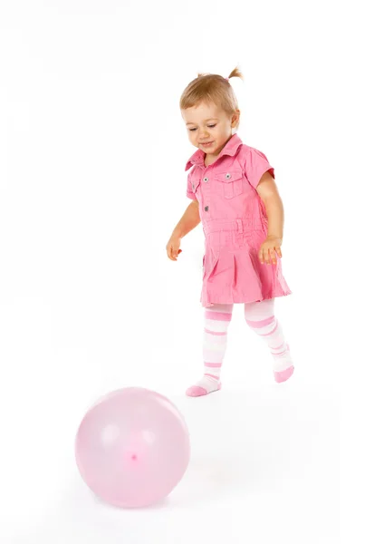 Cute baby with ballon — Stock Photo, Image