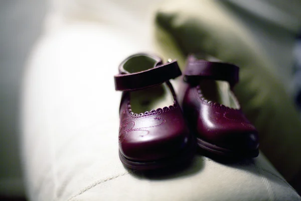 Baby girl pair of shoes — Stock Photo, Image