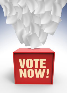 Voting box clipart