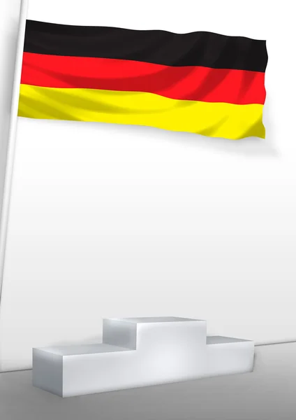 Tyskland på piedestal — Stockfoto