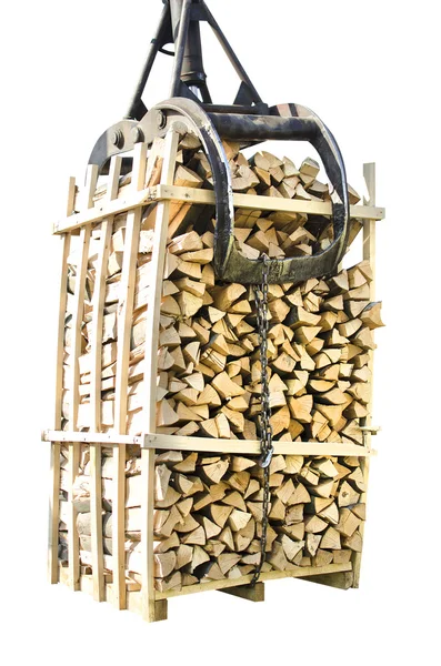 Palletized logs — Stock Photo, Image