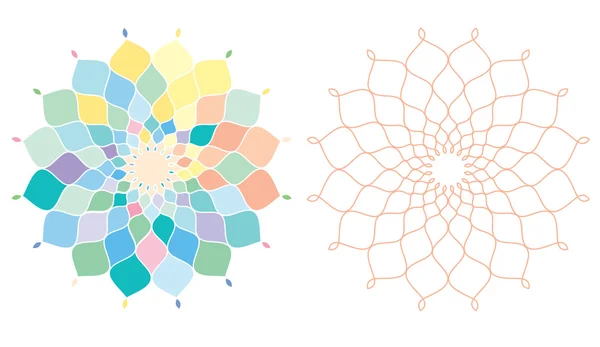 Шаблон геометрической формы в пастельном цвете — стоковый вектор