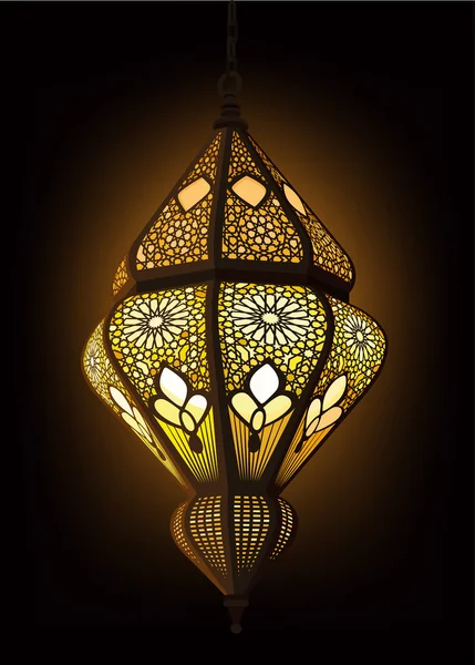 Illustratie van stijlvolle Arabische lantaarn — Stockvector